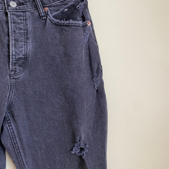 Abercrombie | The Dad High Rise Curve Love Ripped Jeans 4 Long - Picture 4 of 6